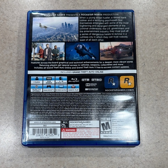 Sony PS4 Grand Theft Auto V - Blue Case - Picture 3 of 6